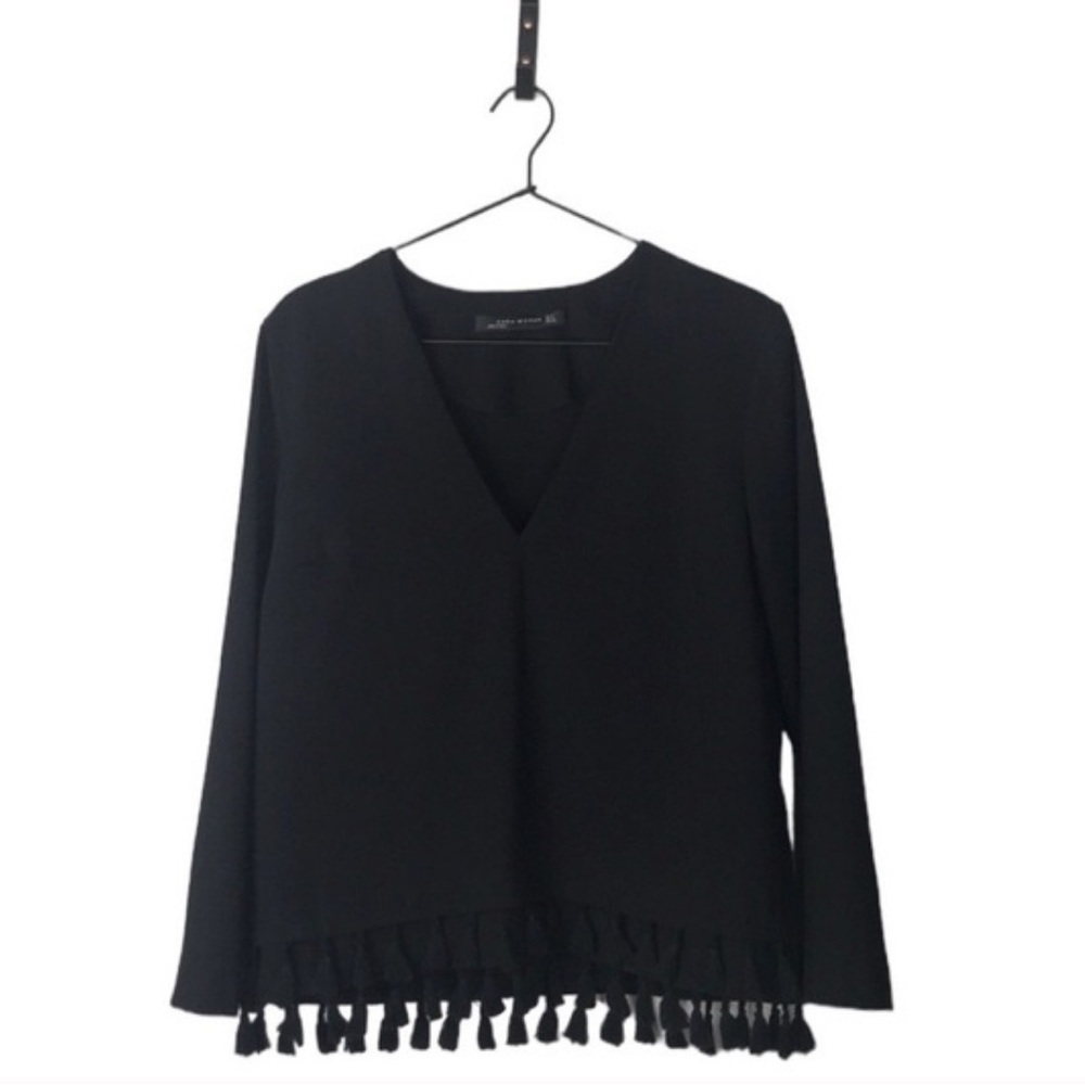 Zara Tassel Blouse